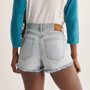 ARITZIA Denim Forum Ex Boyfriend Short in WHITE